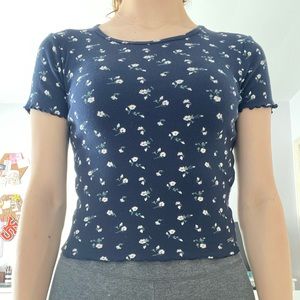 Floral babydoll tee